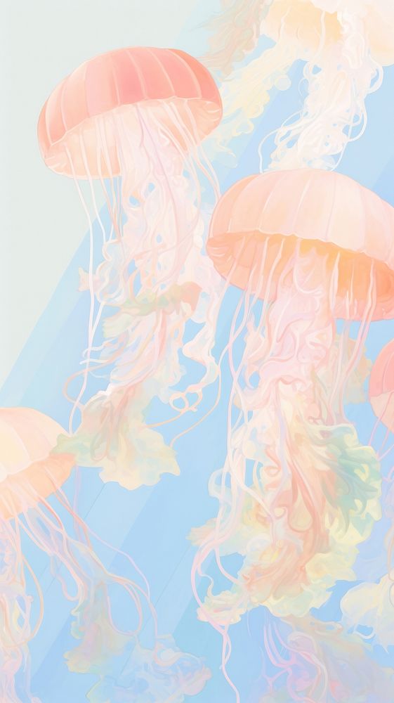 Backgrounds jellyfish sketch invertebrate.