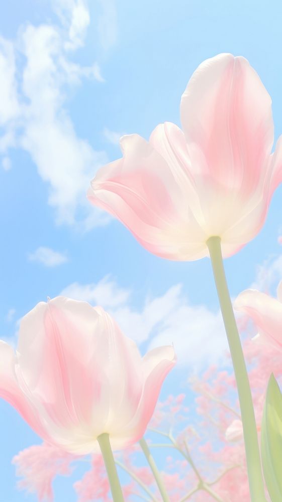 Tulip sky backgrounds outdoors.