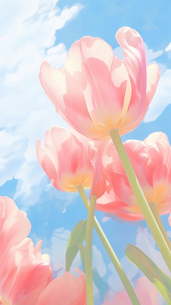 Tulip sky backgrounds outdoors.