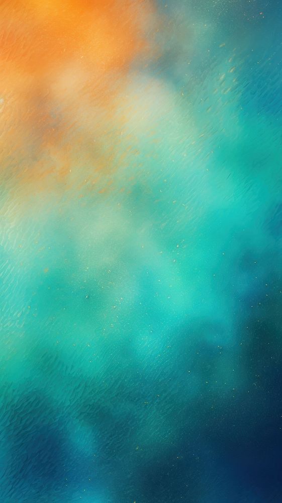 A orange and a green gradient blur background backgrounds textured outdoors.