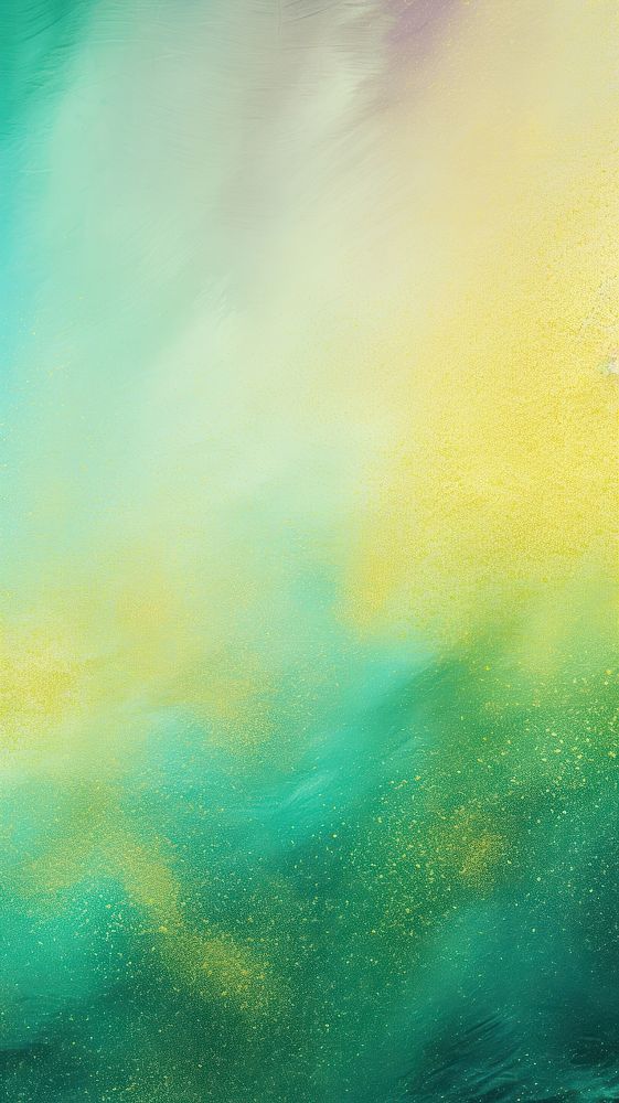 A yellow and a green gradient blur background backgrounds textured outdoors.