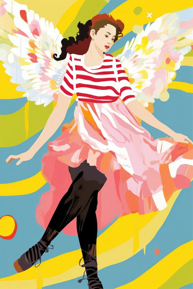 Angel art painting graphics.