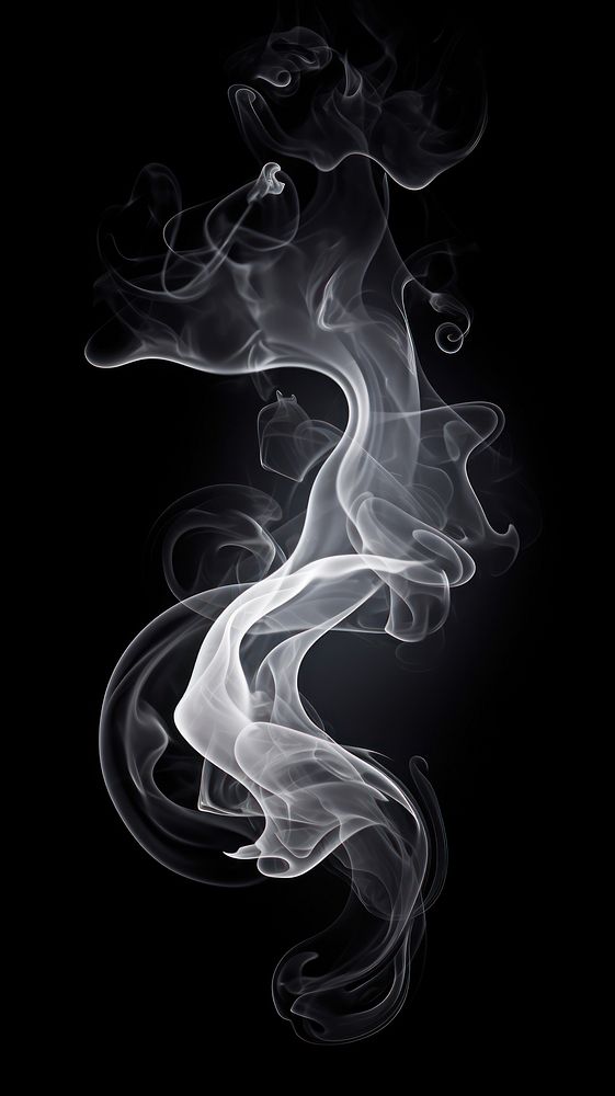 Abstract smoke black white monochrome.