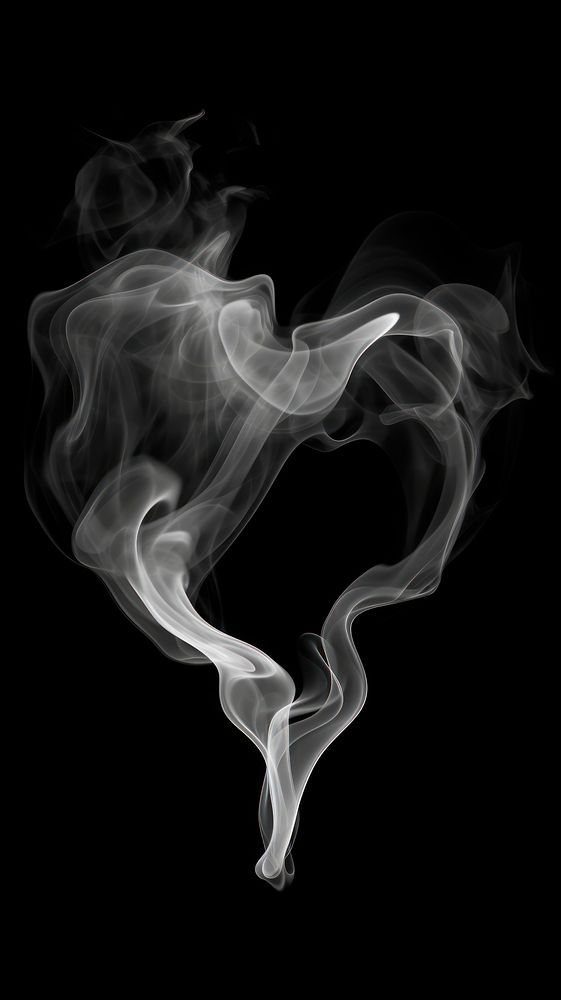 Abstract smoke shape black white.