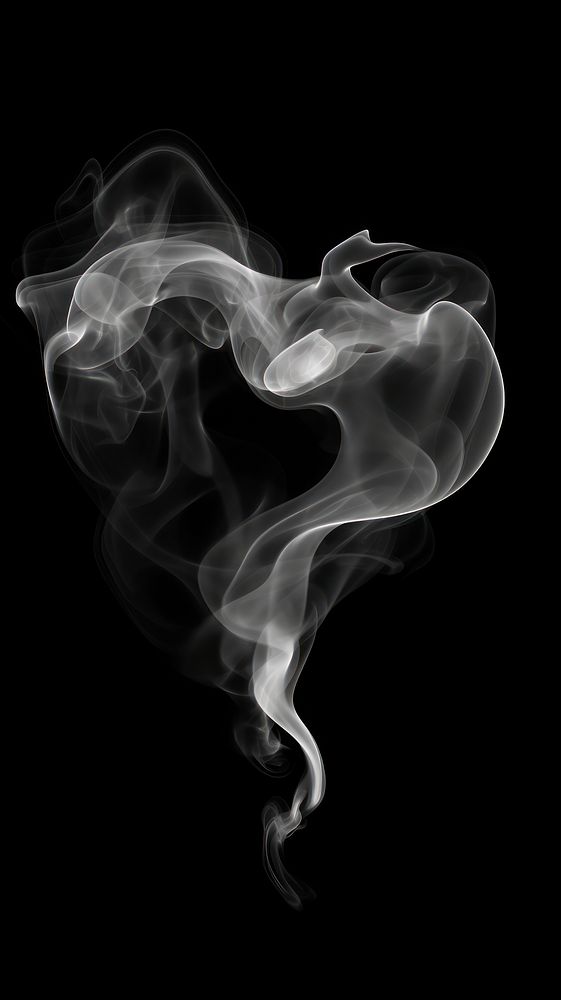 Abstract smoke shape black white.