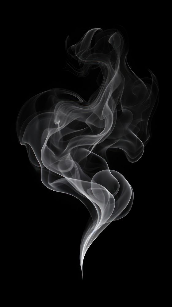 Abstract smoke shape black monochrome.