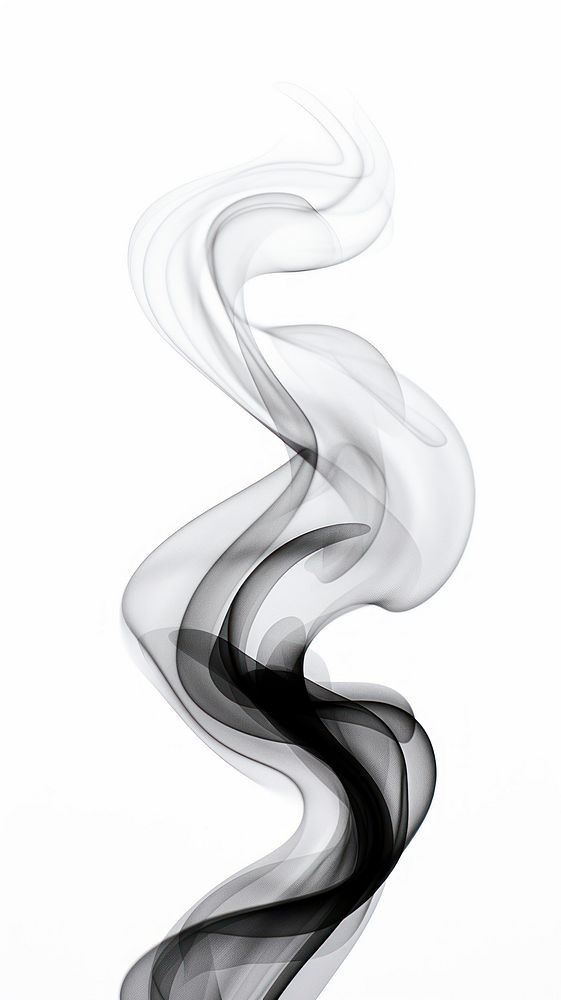 Abstract smoke shape white black.
