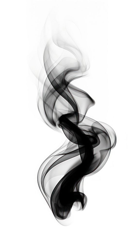 Abstract smoke black white white background.