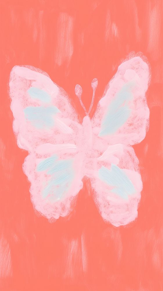 Butterfly pink and red painting backgrounds art.