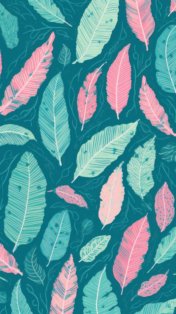 Green leaves backgrounds pattern green.
