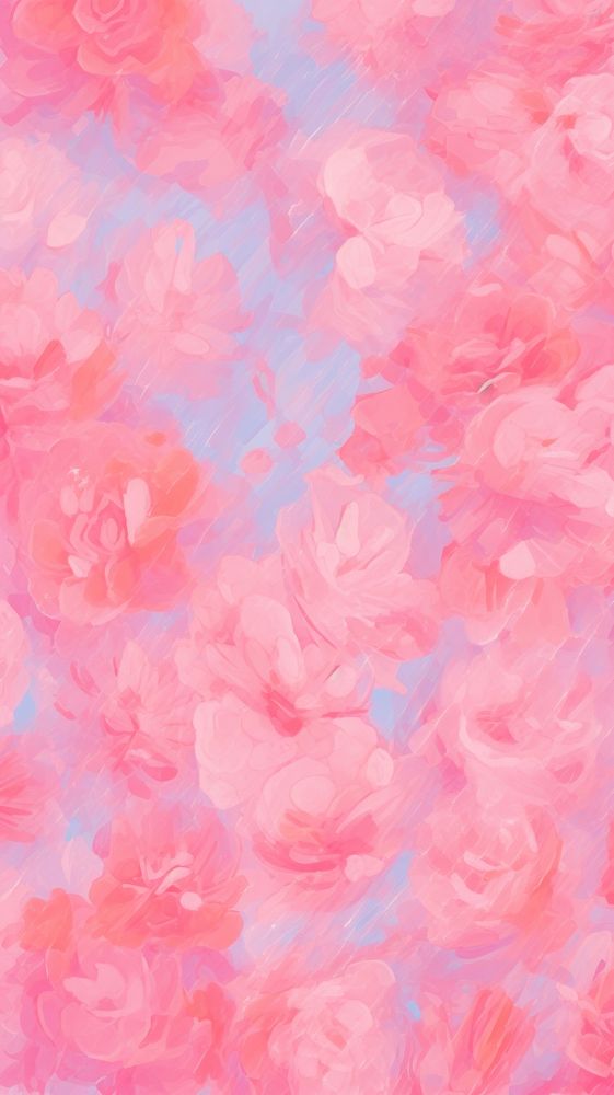 Floral pink and red backgrounds painting flower.