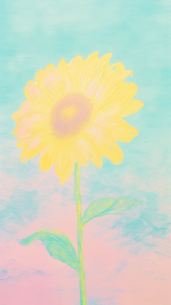 Sunflower painting backgrounds petal.