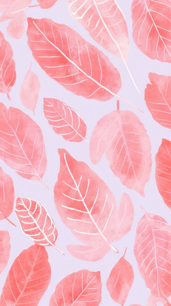 Pink mix red leaf background backgrounds pattern plant.