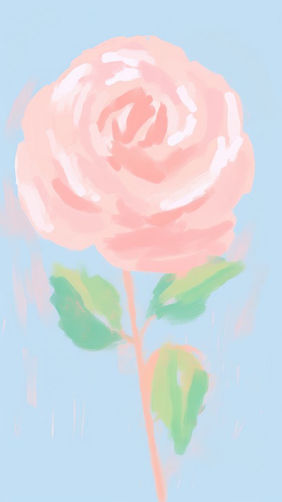 Rose painting rose flower.