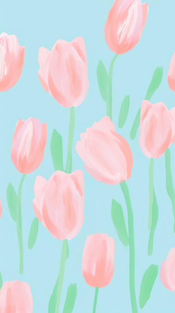 Tulip tulip backgrounds painting.