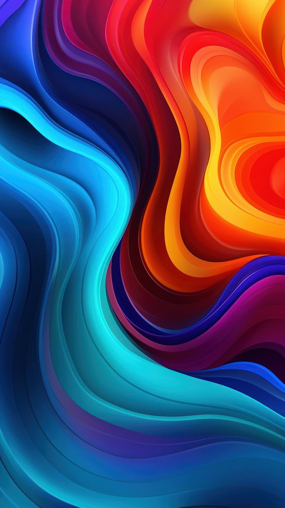 Smooth liquid wave gradient backgrounds abstract pattern.