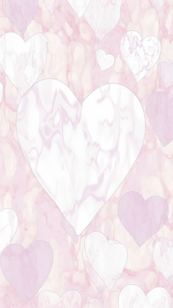 Heart pattern marble wallpaper backgrounds abstract textured.