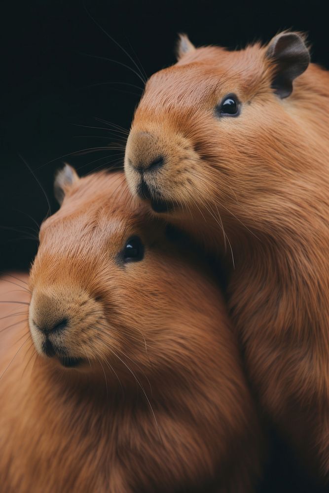 Photo of cute animal capybara mammal rodent.