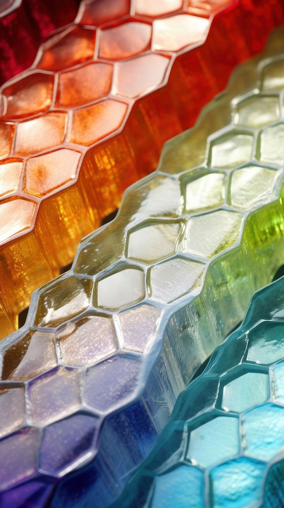 Honeycomb glass fusing art backgrounds textured confectionery.