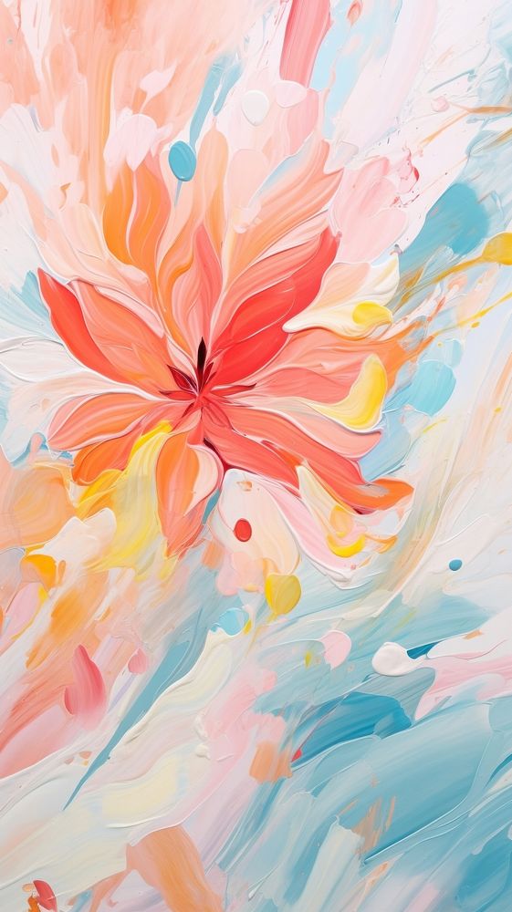 Pastel flower background backgrounds abstract painting.