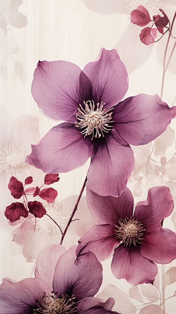 Clematis flower backgrounds blossom.