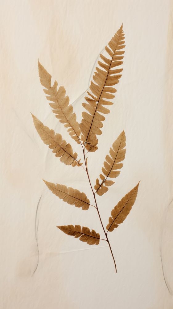 Acacia leaf plant fern calligraphy.