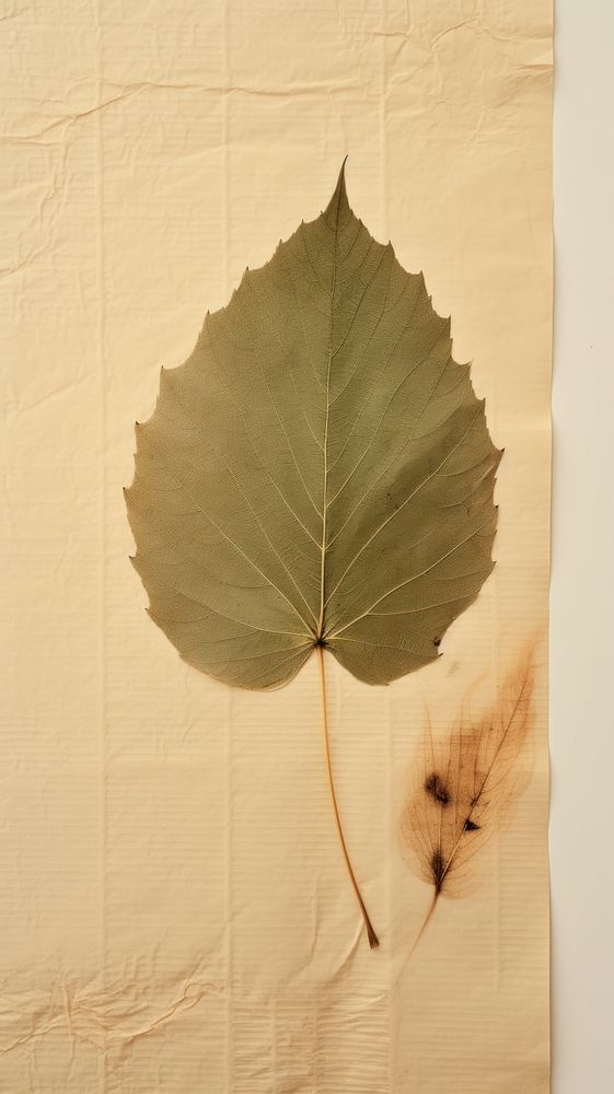Basswood leaf plant paper tree.