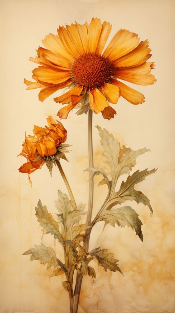 Blanketflower sunflower painting plant.
