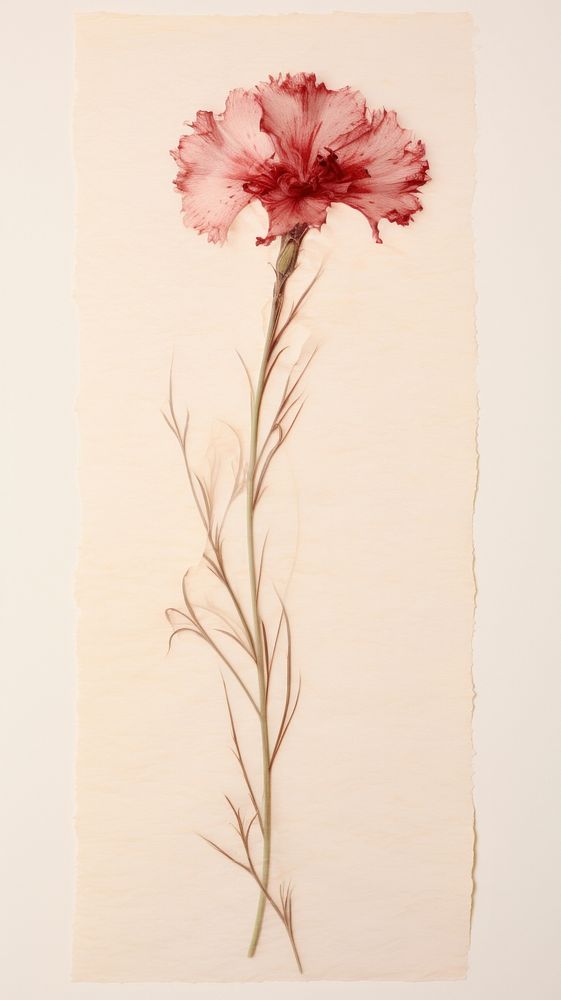 Dianthus flower plant paper.