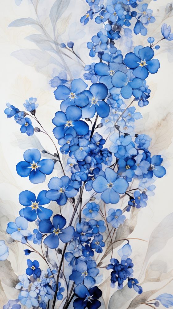 Forget me not flower backgrounds pattern.