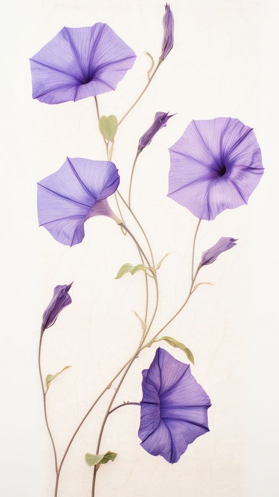 Morning Glory flower purple petal.
