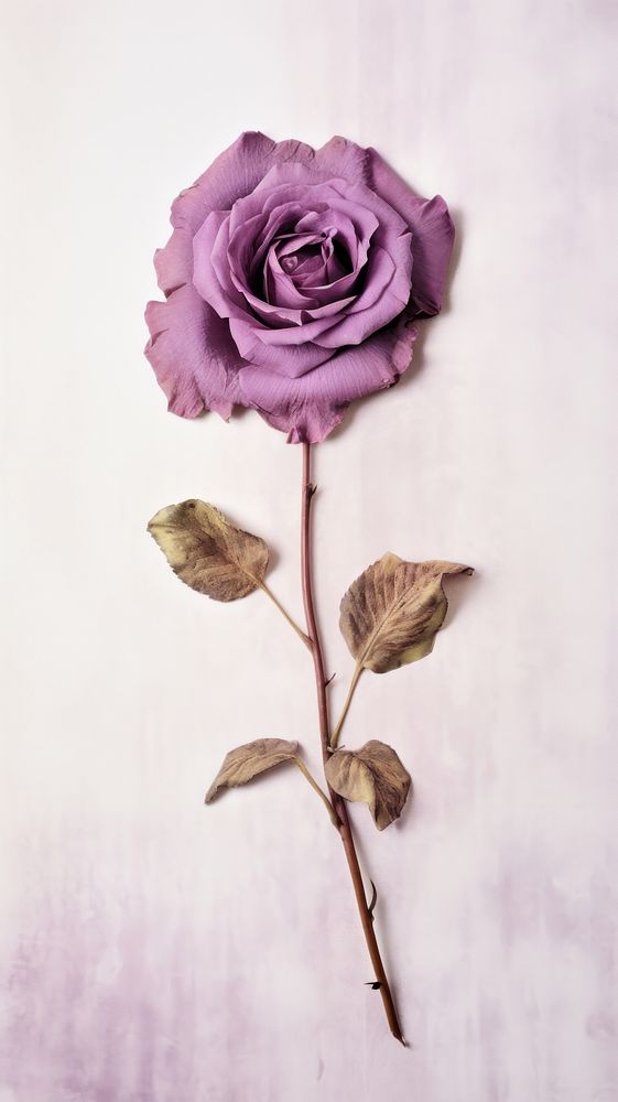 Purple rose flower petal plant.