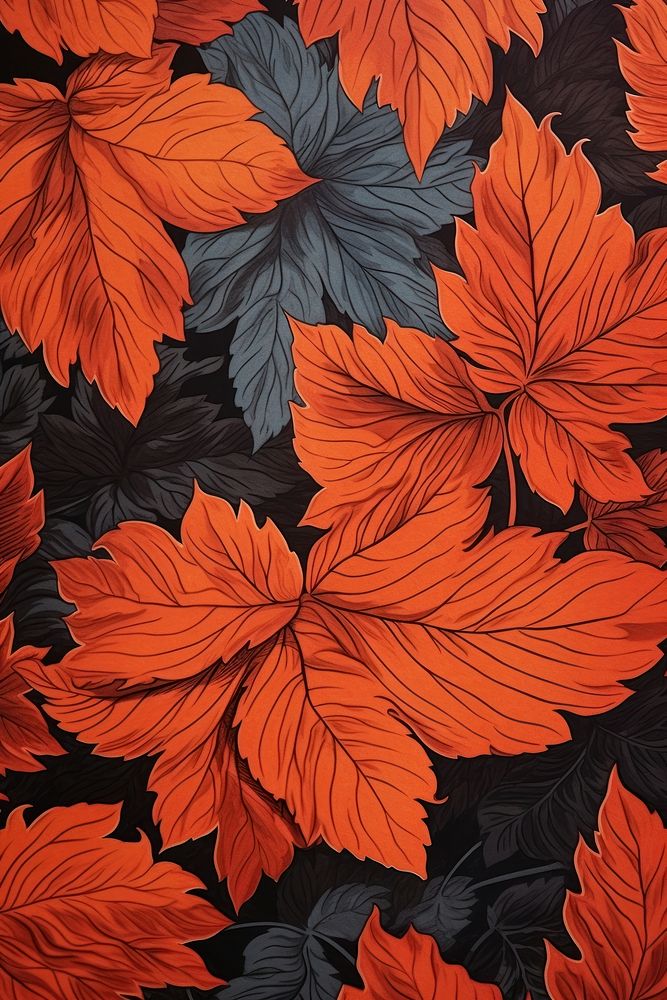 Background of leafs backgrounds pattern plant.