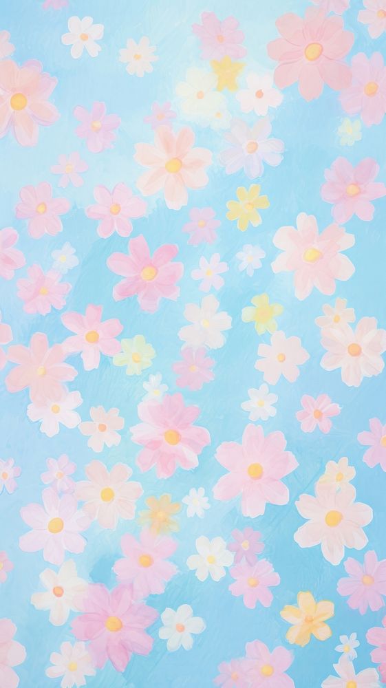 Flower wallpaper backgrounds pattern texture.