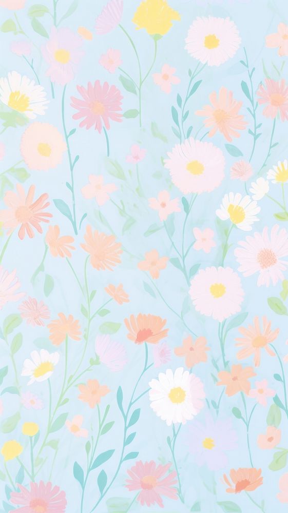 Flower wallpaper backgrounds pattern plant.