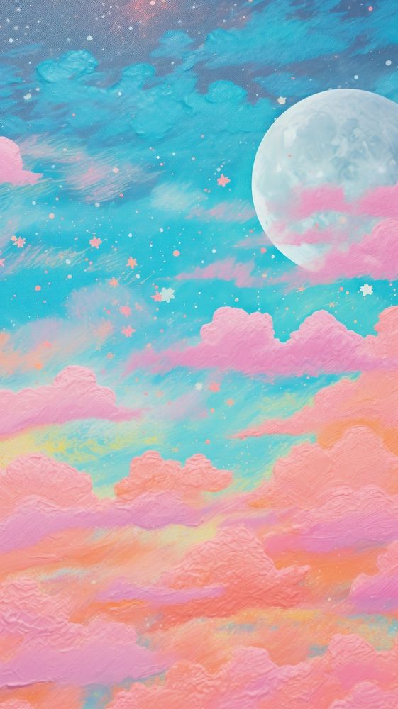 Moon wallpaper painting backgrounds astronomy.