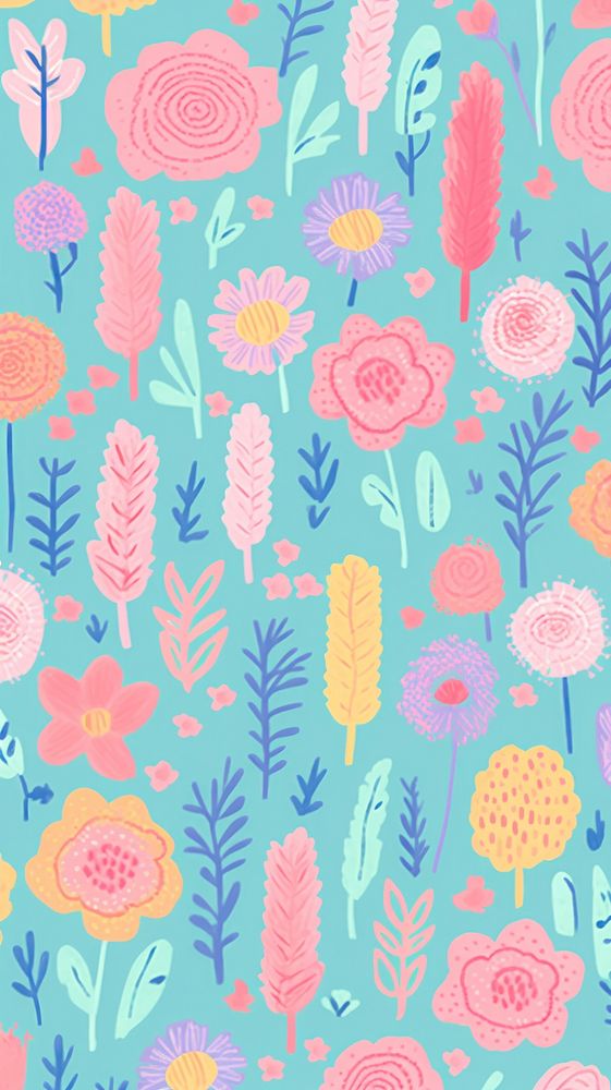 Spring flowerswallpaper backgrounds pattern art.