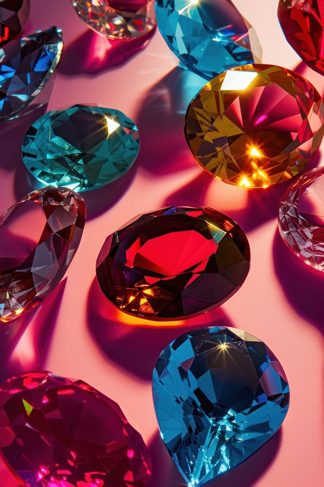 Photo of gemstones backgrounds jewelry diamond.