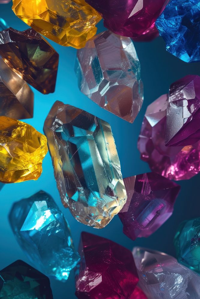 Photo of gemstones backgrounds crystal mineral.