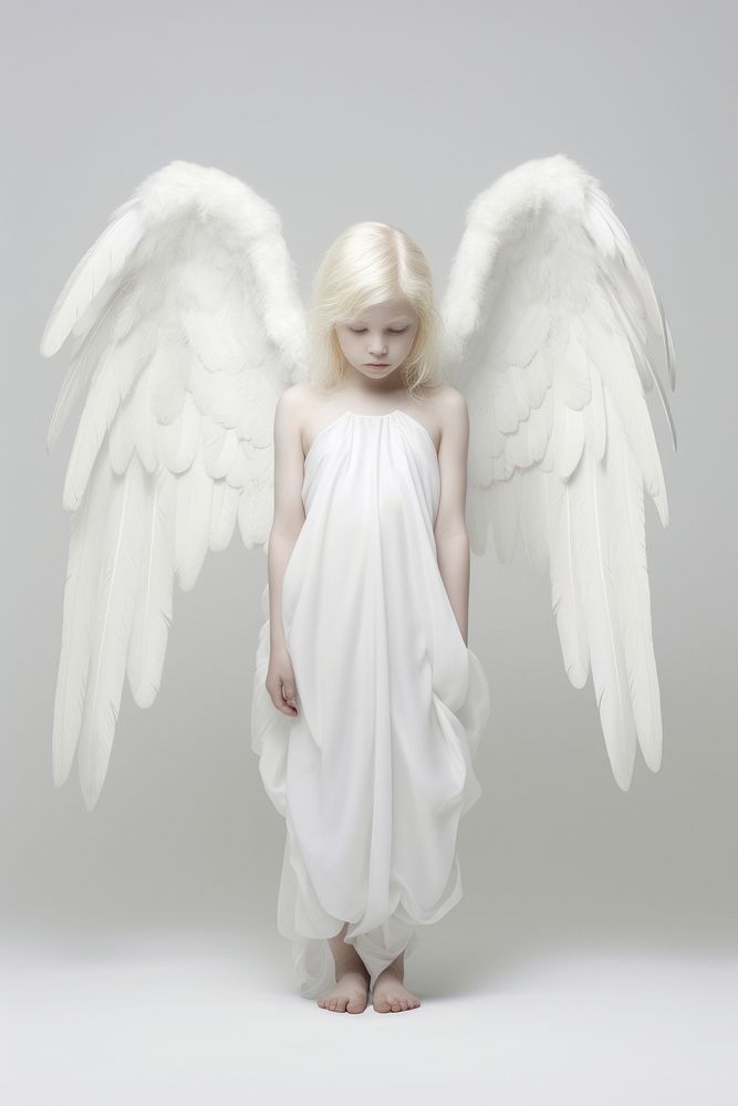 Little white guardian angel child spirituality creativity.