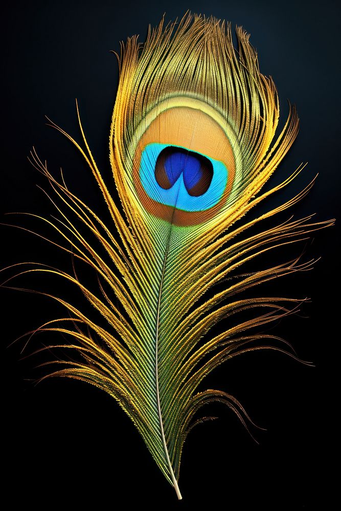 Photo of peacock feather pattern bird lightweight.