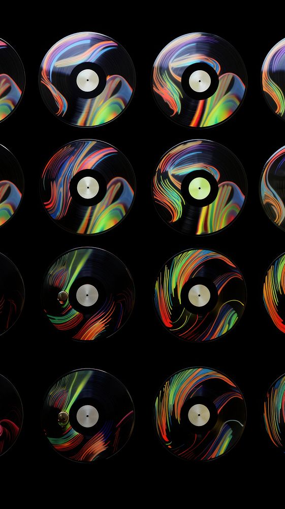 Vinyl petterns backgrounds pattern black background.