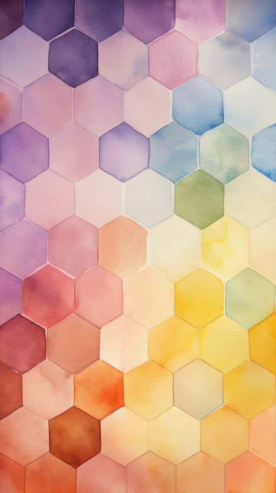 Wallpaper hexagon honeycomb pattern texture.