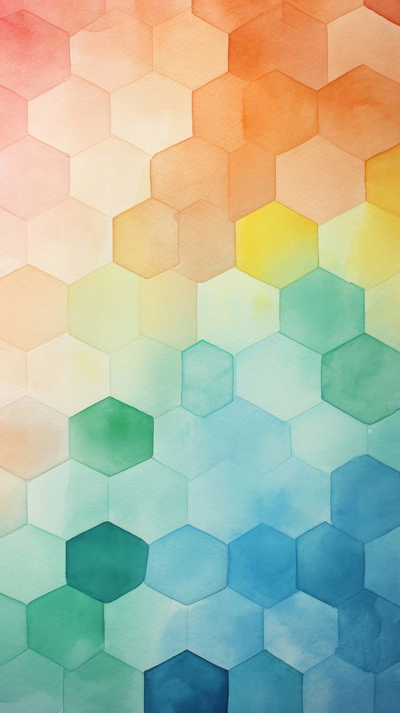 Wallpaper shape hexagon honeycomb pattern texture.