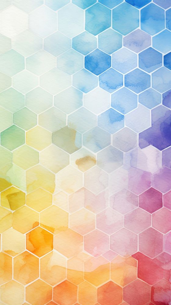Wallpaper shape hexagon honeycomb pattern texture.