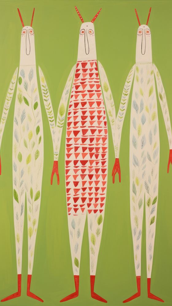 Big asparaguses pattern painting art.
