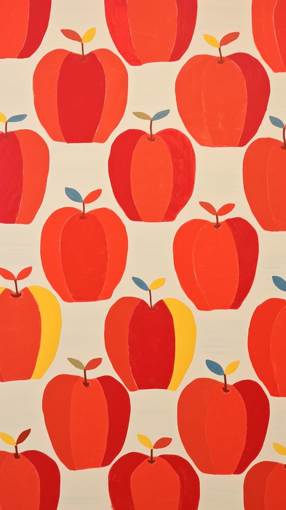 Big jumbo apples pattern backgrounds wallpaper.