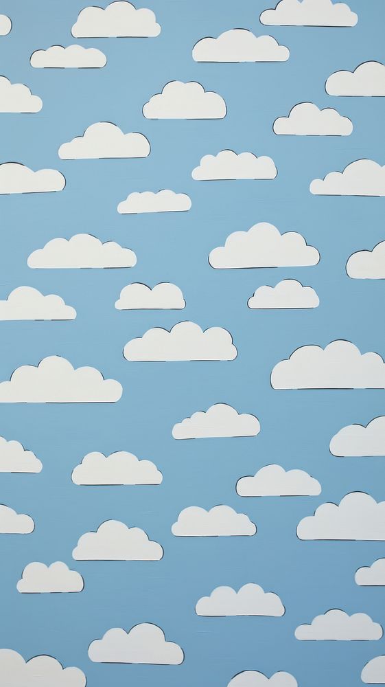 Big jumbo clouds pattern backgrounds repetition.