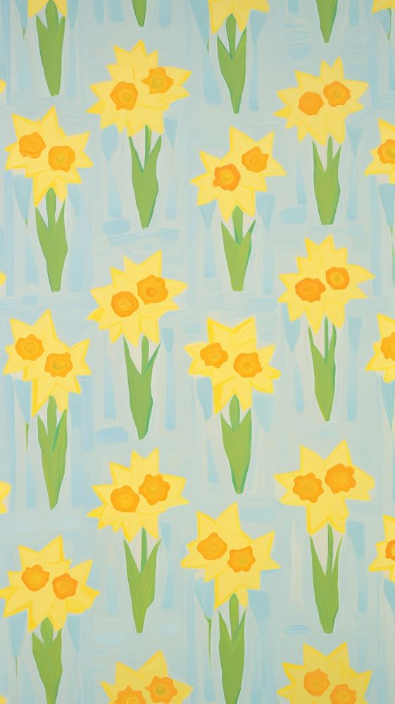 Jumbo daffodil flowers backgrounds wallpaper pattern.