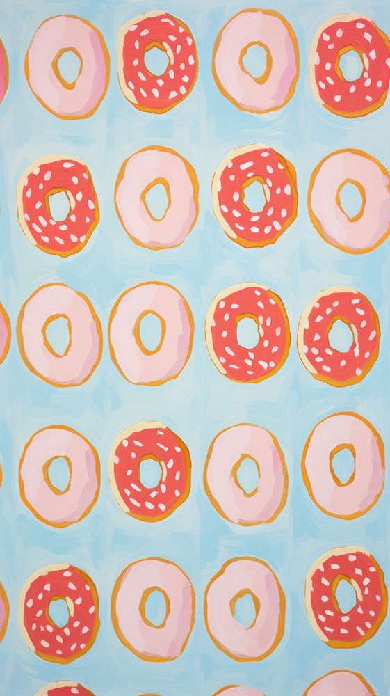 Jumbo donuts pattern backgrounds food.